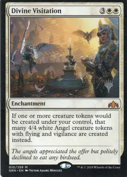 MTG: Guilds of Ravnica: Promo Pack Divine Visitation: Lightly Played Condition - Image 1