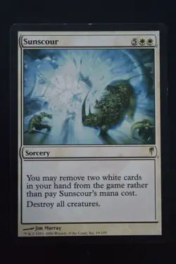 Magic The Gathering MTG SUNSCOUR Coldsnap MP Moderately Played - Image 1