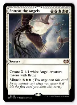 Entreat the Angels 99 Commander: Duskmourn: House of Horror NM - Image 1