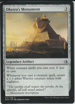 1x Oketra's Monument Light Play, English Amonkhet MTG Magic - Image 1