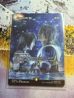 Stay with Me - Rhystic Study - M 0031 - Showcase NM, English MTG Final Fantasy - Image 1