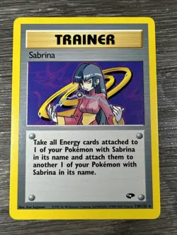 Sabrina 110/132 NM/MINT Regular Rare Gym Challenge Trainer Pokemon Card - Image 1