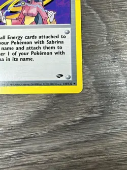 Sabrina 110/132 NM/MINT Regular Rare Gym Challenge Trainer Pokemon Card - Image 4