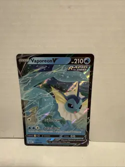 Pokemon Vaporeon v SWSH150 Holofoil Promo Rare Card NM-Mint Condition - Image 1