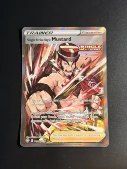 Pokemon TCG Card Single Strike Style Mustard TG28/TG30 Brilliant Stars - NM - Image 1