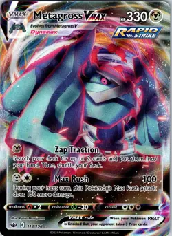 Metagross VMAX 113/198 SWSH06: Chilling Reign Pokemon TCG NM - Image 1