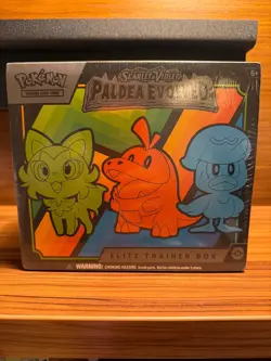 Paldea Evolved Elite Trainer Box ETB Sealed Scarlet Violet Pokemon TCG Brand New - Image 1
