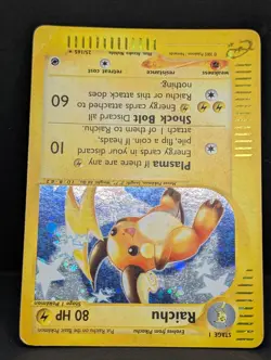 Raichu 025/165 Expedition Base Set Holo Rare Pokemon TCG Nintendo pikachu MP - Image 4