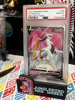 🔥Arceus V 156/172 SLAB PSA 10🔥Pokemon TCG 2022 SwSh Brilliant Stars Ultra Rare - Image 1