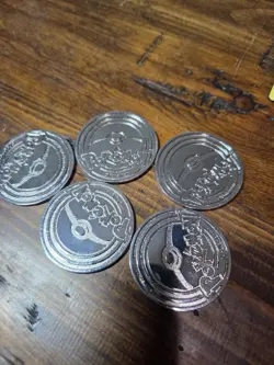 (5) Phantasmal Flames UPC Metal Coin Featuring Mega Charizard X Pokemon - Image 2