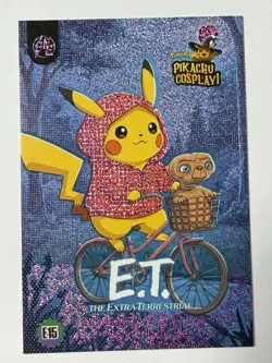 E.T. (Pikachu) #E15 - Pink Holo Box Hit Electric Pikachu Cosplay - Pokemon - Image 1