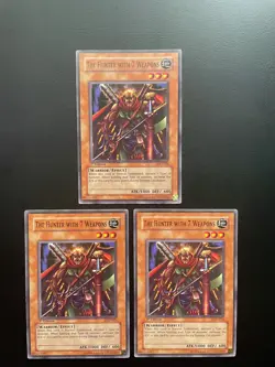 Yugioh The Hunter With 7 Weapons LOD-024 Common 1st Edition LP/MP X3 - Image 1