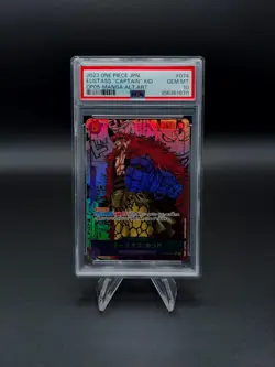 One Piece TCG - OP05-074 Eustass “Captain” Kid Manga Alternate Art - PSA 10 Jap - Image 1