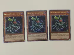 Yugioh - Predaplant Ophrys Scorpio x 3 - 1st Edition QCR NM - Free Holo Card - Image 1
