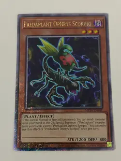 Yugioh - Predaplant Ophrys Scorpio x 3 - 1st Edition QCR NM - Free Holo Card - Image 2