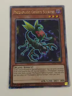 Yugioh - Predaplant Ophrys Scorpio x 3 - 1st Edition QCR NM - Free Holo Card - Image 4