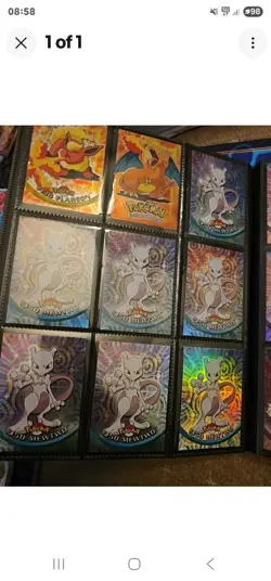Pokemon Topps Card Blue Label Series 1, holo foil bundle - Image 1