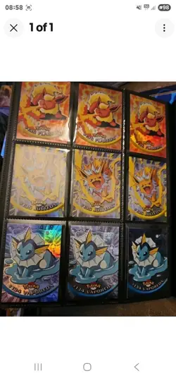 Pokemon Topps Card Blue Label Series 1, holo foil bundle - Image 2