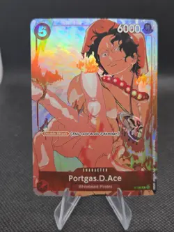 Portgas.D.Ace P-028 One Piece Gift Collection Promotion Cards - NM - Image 1