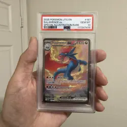 Pokemon TCG Salamence EX Dragon Card 187/159 Journey Together PSA 10 Gem Mint - Image 1