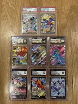 POKEMON CARDS GRADED LOT, PSA & GCG 10 - Image 1