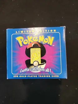 Pokemon Jigglypuff Gold Plated Trading Card Limited Edition 23K Pokeball - Image 1