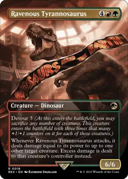 Ravenous Tyrannosaurus (Borderless) #18 *Normal* (NM) - Universes Beyond: Jur... - Image 1
