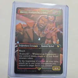 Barret, Avalanche Leader MTG 0472 Borderless (Chocobo Track Foil) Final Fantasy - Image 1