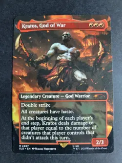 Kratos, God of War 2207 Mythic MTG God of War Secret Lair - Image 1