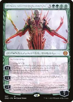 Nissa, Ascended Animist 327 Phyrexian Mythic All Will Be One MTG Near Mint - Image 1