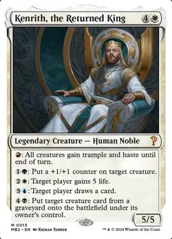 Kenrith, the Returned King White Border #13 | MB2 Mystery Booster 2 | MTG - Image 1