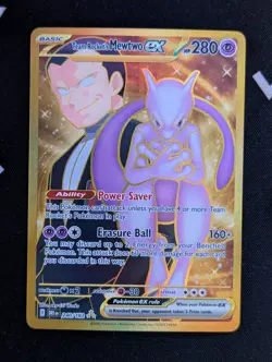 Team Rocket's Mewtwo ex - 240/182 - Pokemon Destined Rivals Hyper Rare NM - Image 1