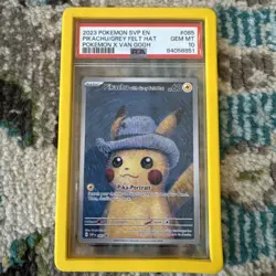Pokemon Van Gogh Pikachu with Grey Felt Hat PSA 10 - Image 1