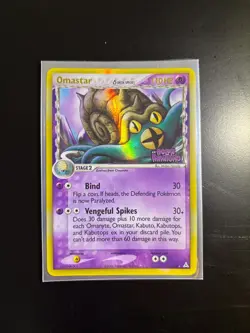 Pokemon TCG Omastar Delta Species 13/110 Holo Rare EX Holon Phantoms - Image 1