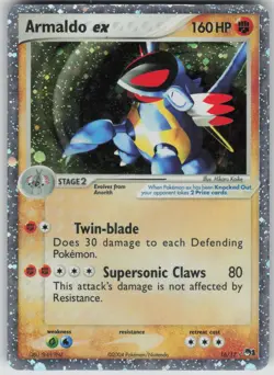 Pokemon TCG Armaldo ex (Holo) Ultra Rare Reverse Holo POP Series 1 016/017 - Image 1