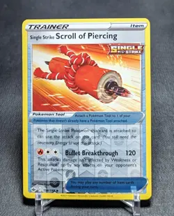 Single Strike Scroll Of Piercing Reverse Holo Pokemon TCG Chilling Reign 154/198 - Image 1