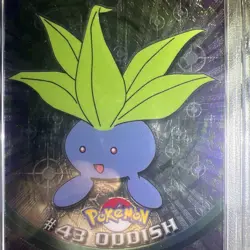 🔥PSA 9🔥Oddish 2000 Pokemon Topps Chrome Series 1 T.V. #43 - Image 4
