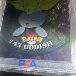 🔥PSA 9🔥Oddish 2000 Pokemon Topps Chrome Series 1 T.V. #43 - Image 5