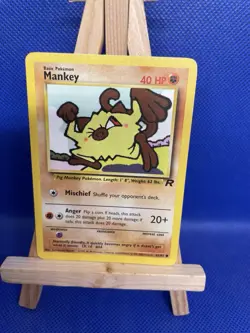 Pokemon - Mankey - 61/82 - Team Rocket COMMON WOTC - Image 1