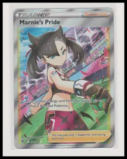 Pokemon SWSH09: Brilliant Stars #171/172 Marnie's Pride (Full Art) Holo - Image 1