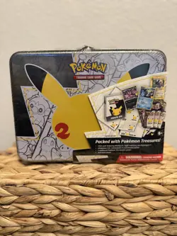 Pokemon 25th Anniversary Celebrations Treasure Chest Lunchbox Tin Factory SEALED - Image 1
