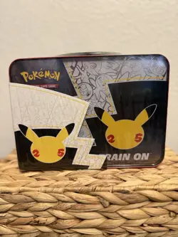Pokemon 25th Anniversary Celebrations Treasure Chest Lunchbox Tin Factory SEALED - Image 5