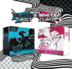 Pokemon Center Black Bolt and White Flare ETB Combo PKC Version FREE SHIPPING - Image 1