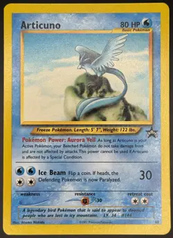 Pokemon TCG Articuno Black Star Promo WOTC 48 LP/NM - Image 1