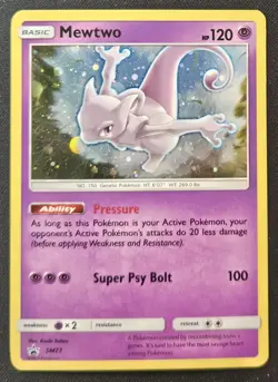 Mewtwo SM77 Sun & Moon Black Star Promos Cosmos Holo Pokemon TCG 2017 NM/LP - Image 1