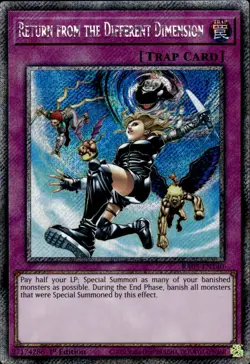 Return From The Different Dimension - Platinum Secret Rare RA03-EN140 NM YuGiOh - Image 1