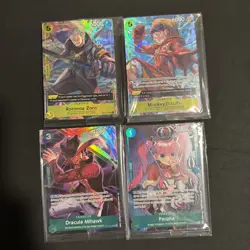 One Piece Card Game Illustration Box Vol 3 and 4 Sealed Promos - Image 1