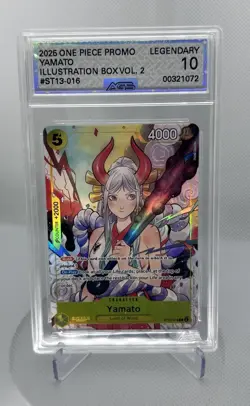 Yamato ST13-016 SR One Piece Illustration Box Vol. 2 PROMO AGS 10 LEGENDARY - Image 1