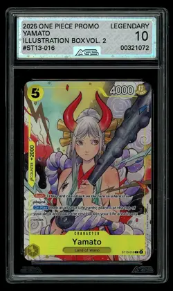 Yamato ST13-016 SR One Piece Illustration Box Vol. 2 PROMO AGS 10 LEGENDARY - Image 2