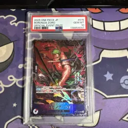 PSA 10 Roronoa Zoro ST21-015 Flagship Battle 2025 Top 8 Prize Japanese ONE PIECE - Image 1